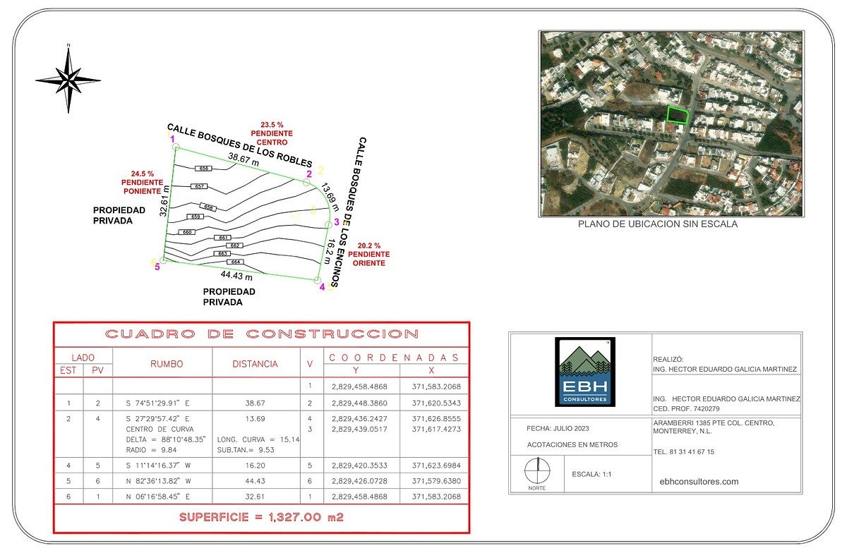 Terreno en Esquina con 38 m de Frente | Bosques de Valle Alto | Calle Cerrada — fotografía 6