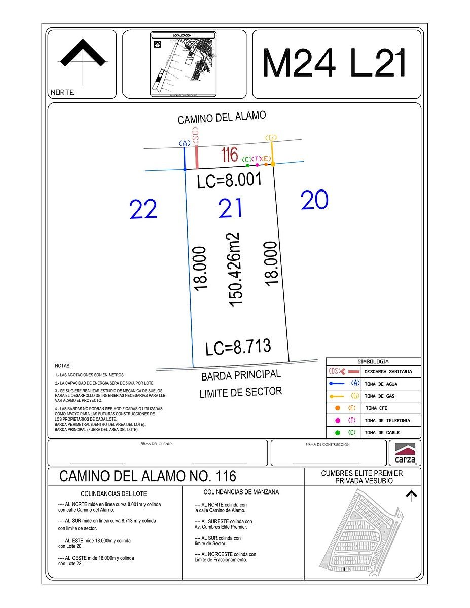 Terrenos Contiguos en Venta | Cumbres Elite Premier | Privada Vesubio | 150.43 — fotografía 4