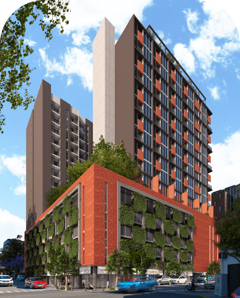 Render de Semillero Madero en el Centro de Monterrey